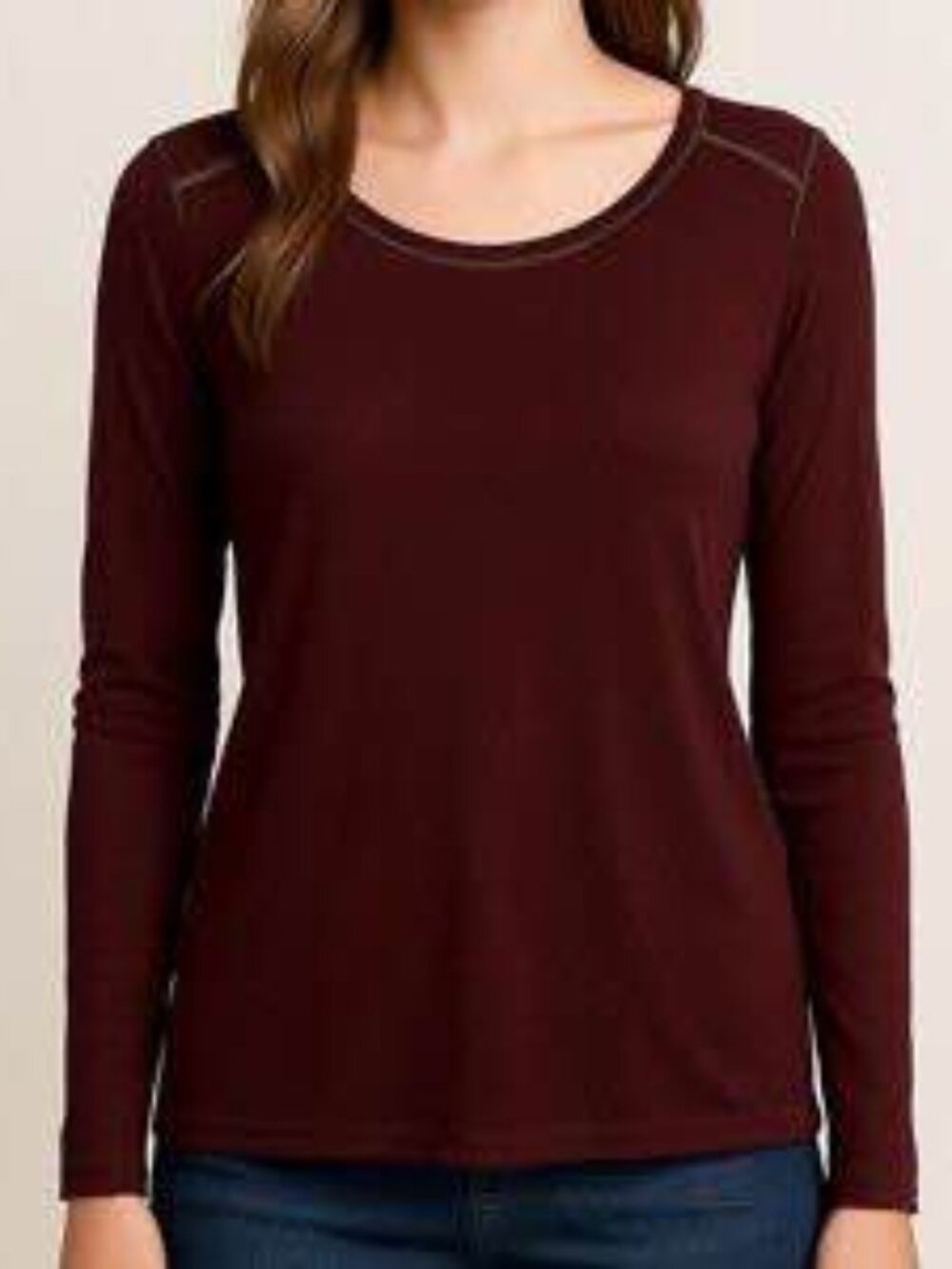 Vince burgundy mock neck top size XS